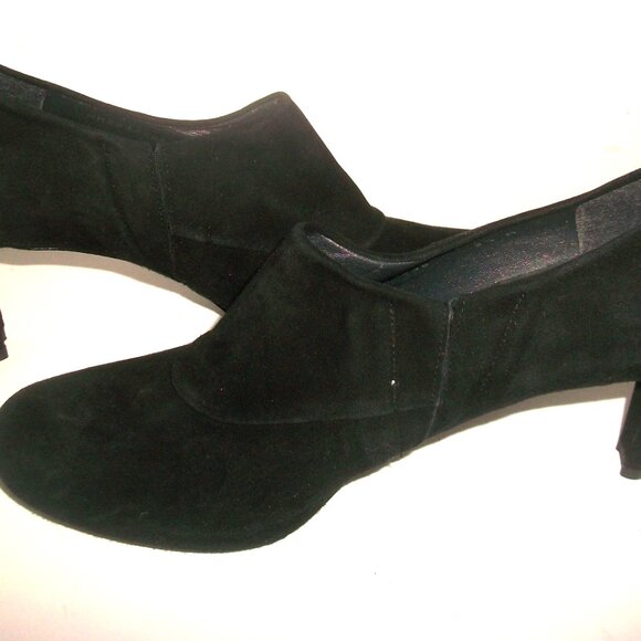 NWOB New Unworn Stuart Weitzman Black Suede High Heel Booties 9.5M $650 - Picture 5 of 7